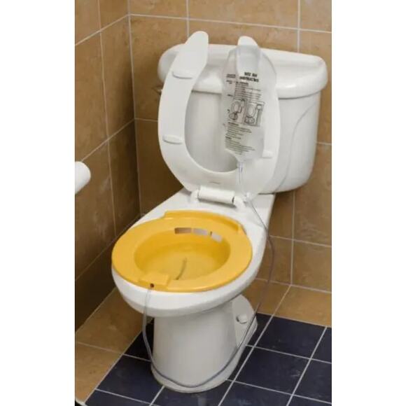New Sitz bath yellow toilet seat postpartum - Picture 4 of 5